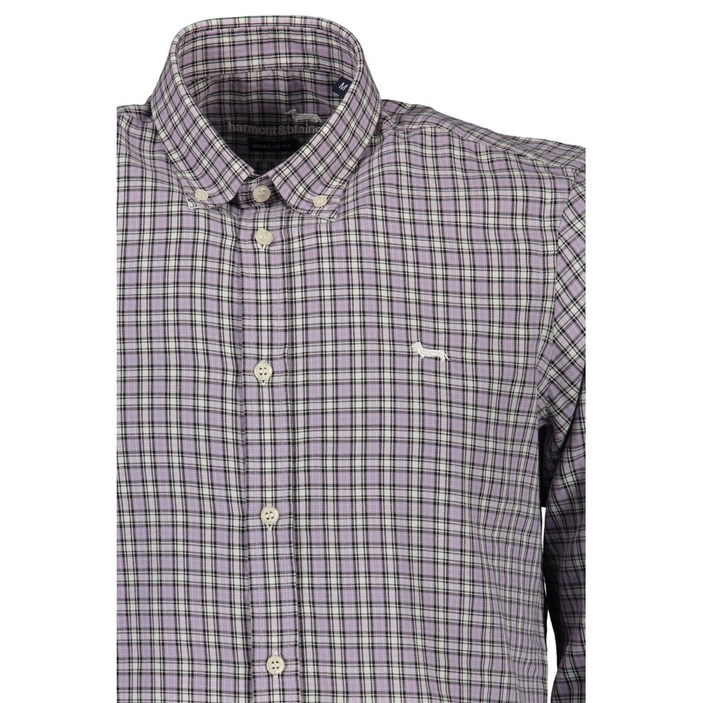 Harmont & Blaine Purple Cotton Men's Shirt